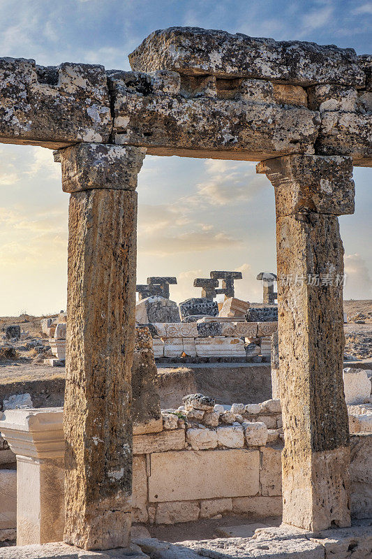 Ruins od Ancient City of Blaundus in Uşak, Turkey